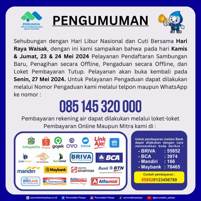 Info Penting PERUMDA TM Palopo