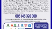 INFO GANGGUAN LAYANAN DISTRIBUSI AIR