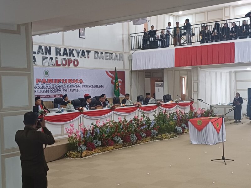 Pengucapan Sumpah/Janji Anggota DPRD Kota Palopo 2024-2029