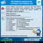 Informasi Gangguan Layanan Distribusi Air