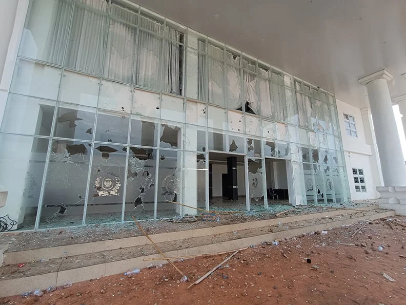 Pasca Kerusuhan, Keadaan Gedung DPRD Palopo Rusak Berat