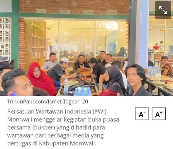 Pererat Solidaritas, PWI Morowali Gelar Buka Puasa Bersama Antar-Wartawan