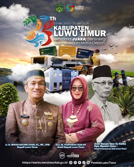 Jelang Hari Jadi ke-23, Pemkab Luwu Timur Matangkan Rangkaian Agenda